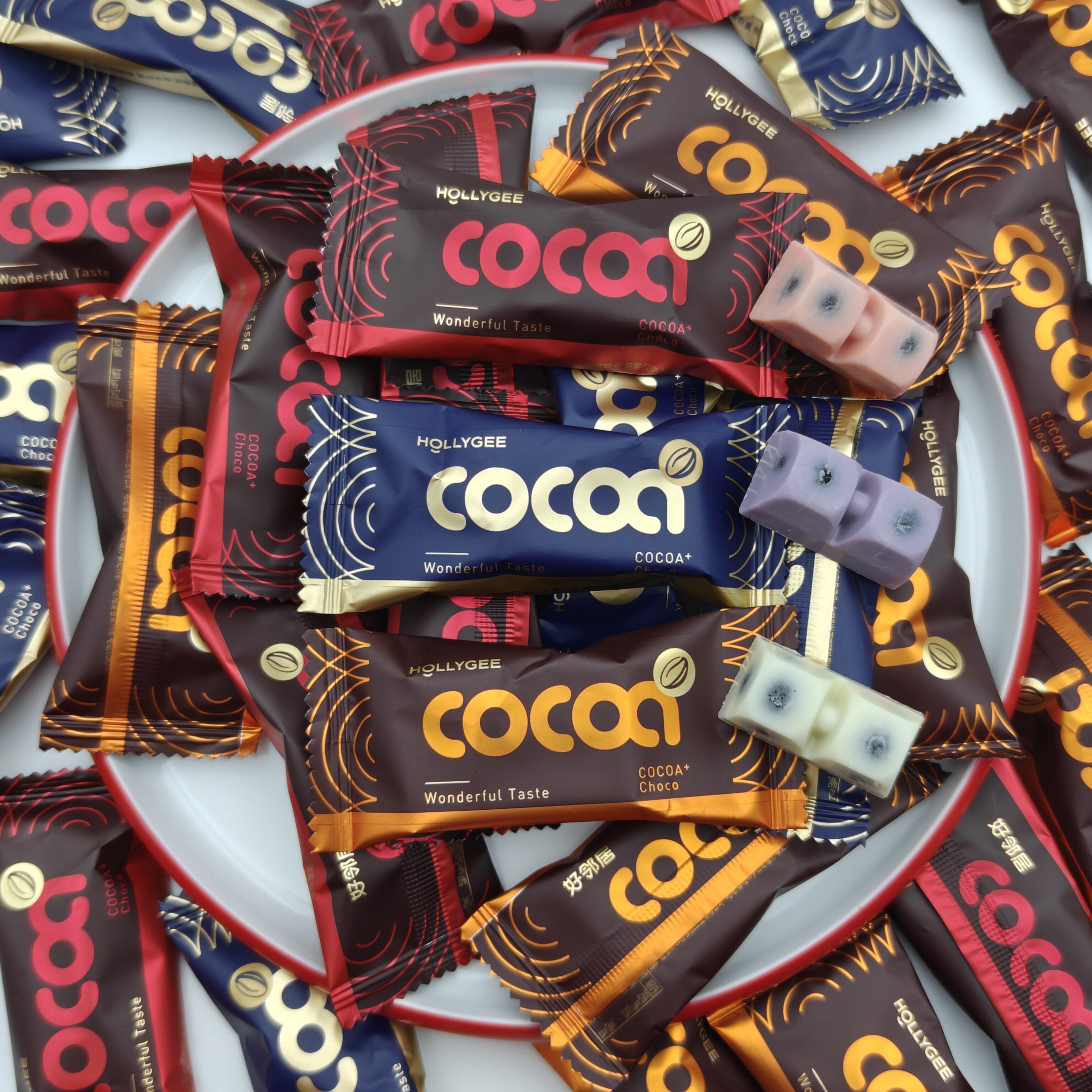 好邻居库佧夹心巧克力蓝莓草莓牛奶味珍珠奶茶散装网红零食喜糖果