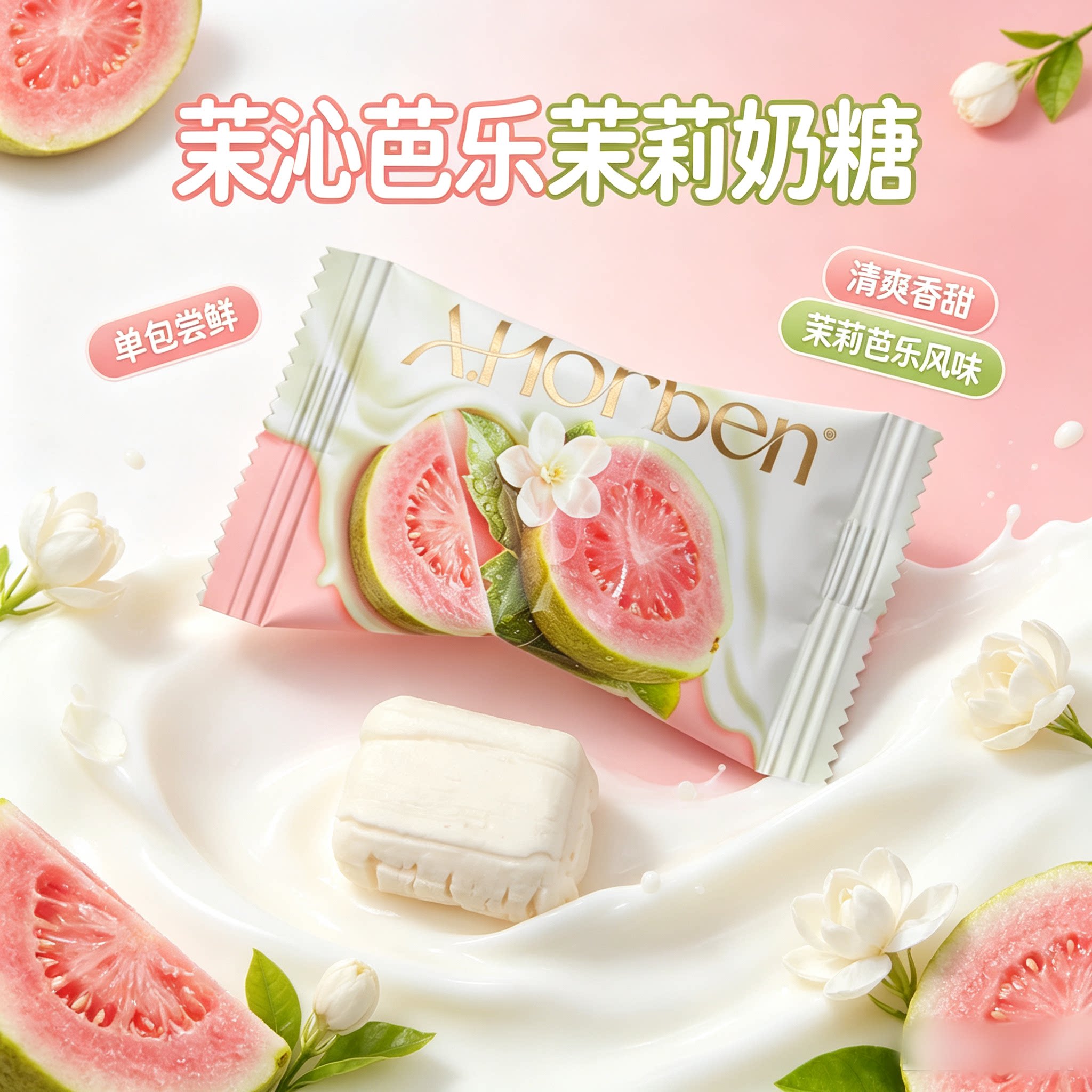 英国巧斐尔奥赫本茉沁芭乐茉莉奶糖散装休闲零食结婚庆喜糖果年货