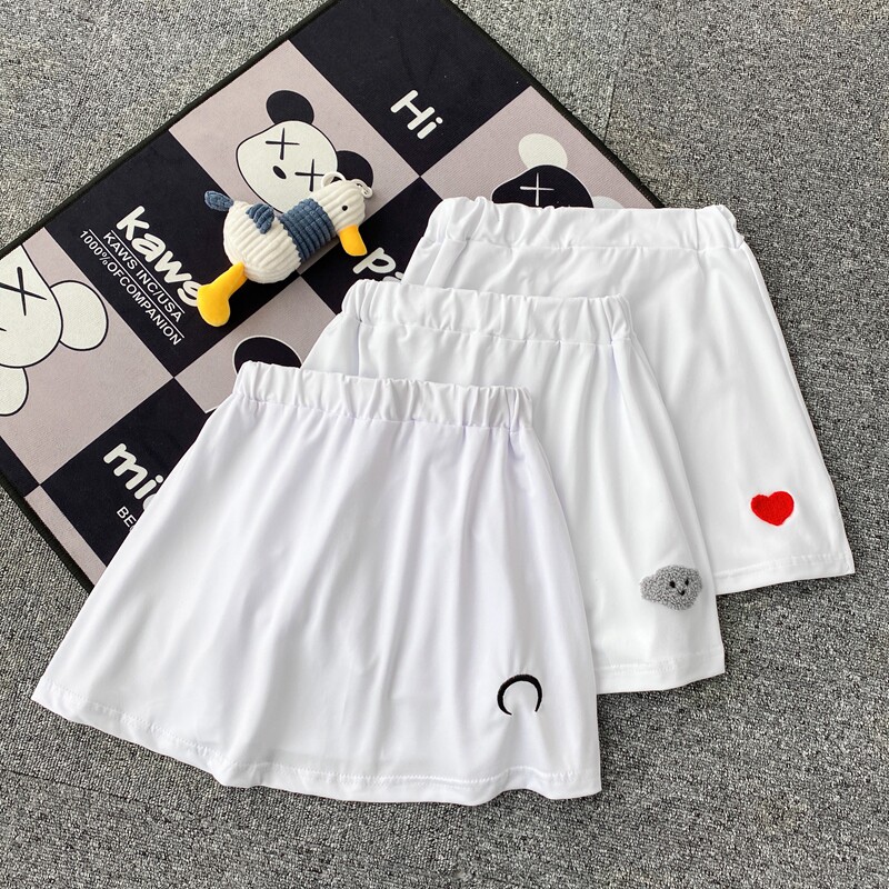 216-K54-P2521春夏中性情侣屁帘叠穿打底绣花下摆松紧半身裙,女装半身裙,星座716-5（原216-1）