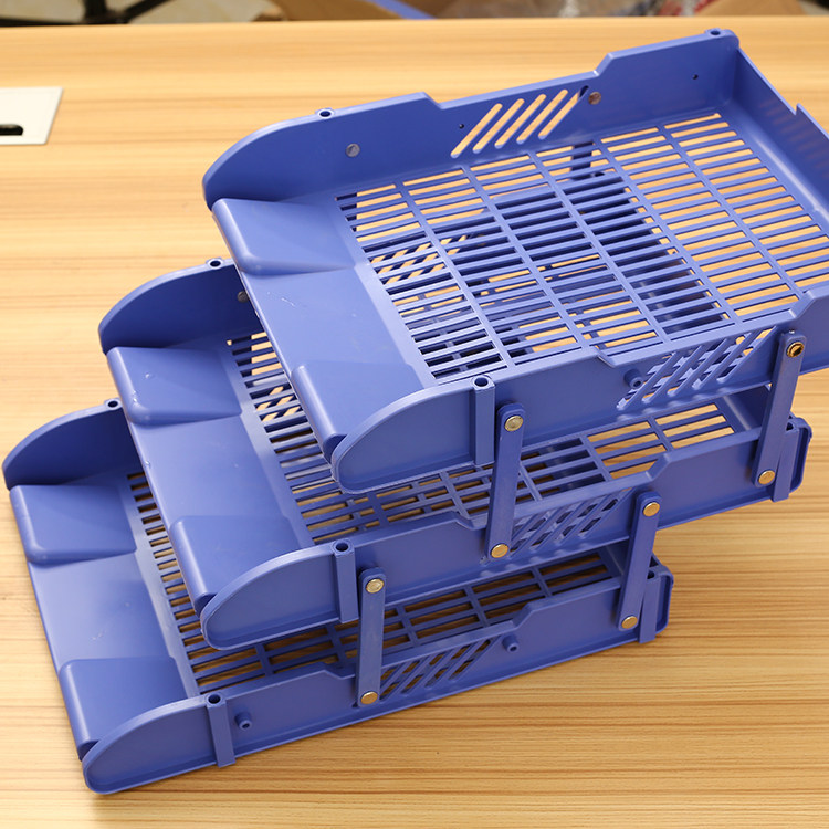 438三层文件盘可叠加推拉多层收纳文件座栏办公用品桌面资料筐框,文具电教/文化用品/商务用品,文件座/文件架/文件框,淘宝优惠券,粉丝福利购,淘宝优惠卷