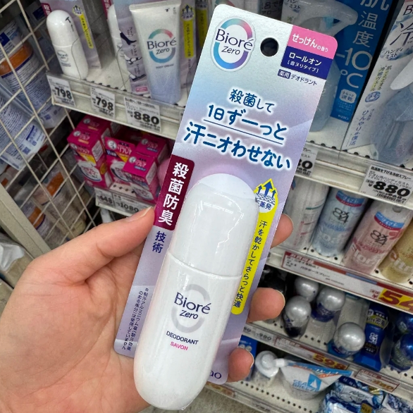 日本本土 Biore/碧柔冷感足部止汗乳液滚珠皂香味/无香味