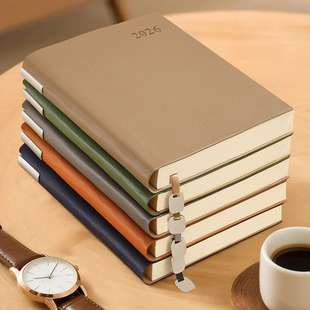 2026年效率手册A6日程本A5计划本带插笔B5笔记本计划本可定制LOGO