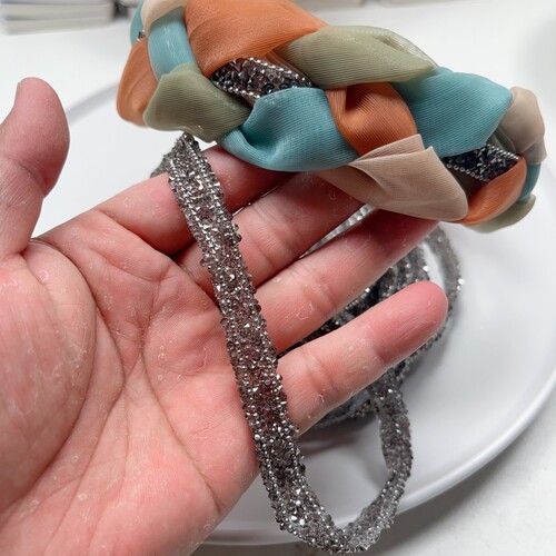 J60约1.2CM烫钻铜珠链条  5米 diy手工材料配件满30包邮