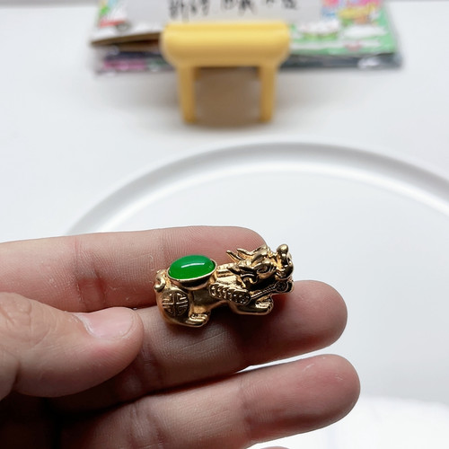 O38约3.2CM保色貔貅珠子 一个 diy手工材料配件满30包邮