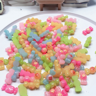 J76约2.8厘米喜糖树脂贴片半斤100个diy手工材料配件满30 包邮