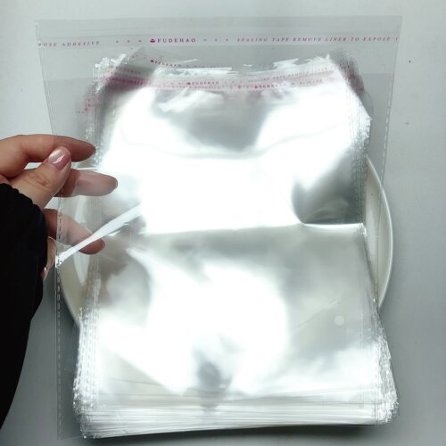 K32约20X23CM自粘袋半斤约96个diy手工材料配件满30包邮
