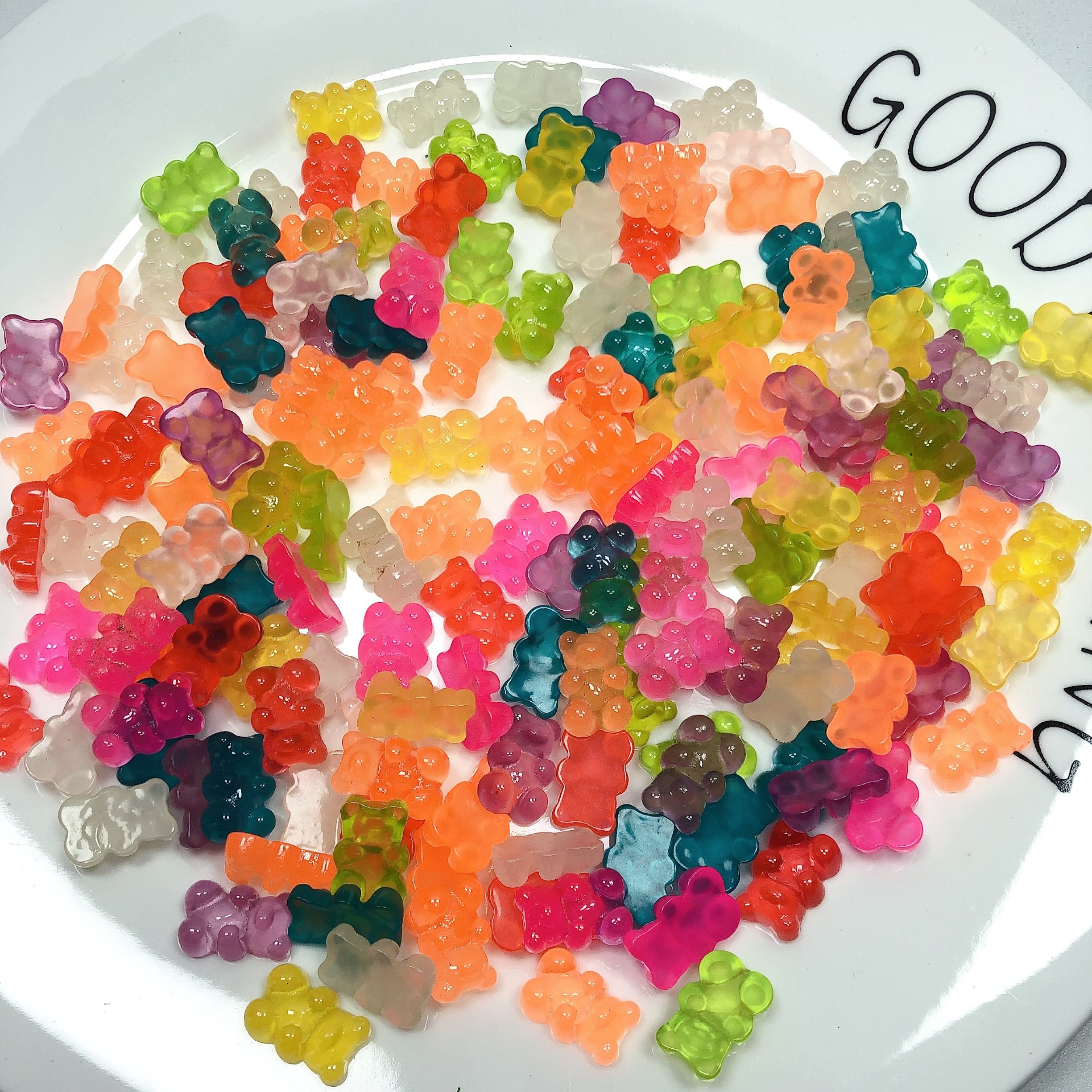 L28约1.8CM夜光小熊贴片150克约168个diy手工材料配件满30包邮