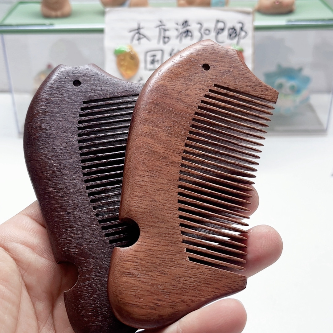 T60檀木梳子随机一把diy手工材料配件满30包邮