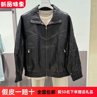 油蜡皮仿古做旧真皮皮衣外套G25X124005 新款 000潮 秋冬季 G家男装