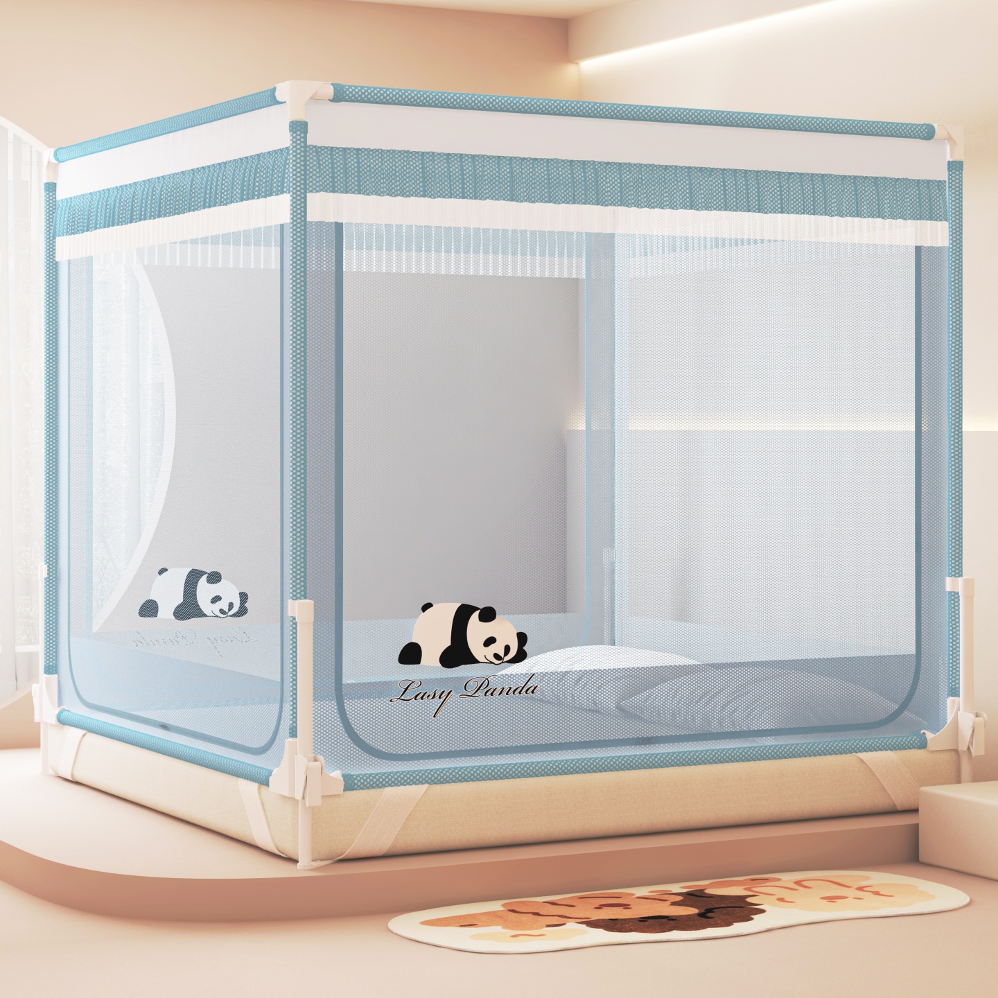 2025新款A类围栏全底防摔蚊帐