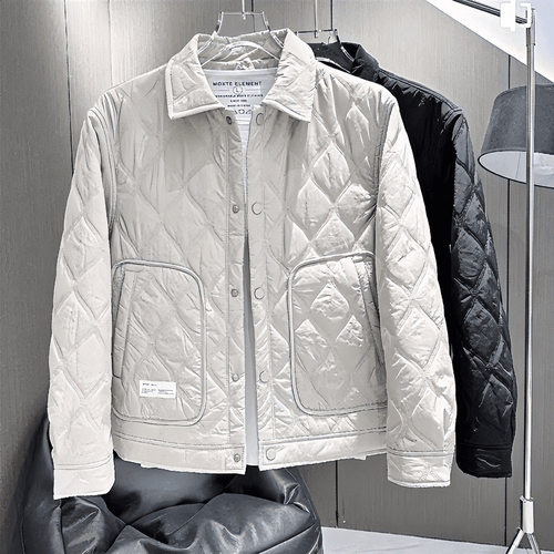 今年流行特惠秋冬季男士修身宽松百搭轻薄潮流韩版二棉翻领夹克