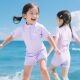 卡通防晒泳装 女童连体泳衣儿童2025夏季 新款 小女孩洋气拉链游泳衣