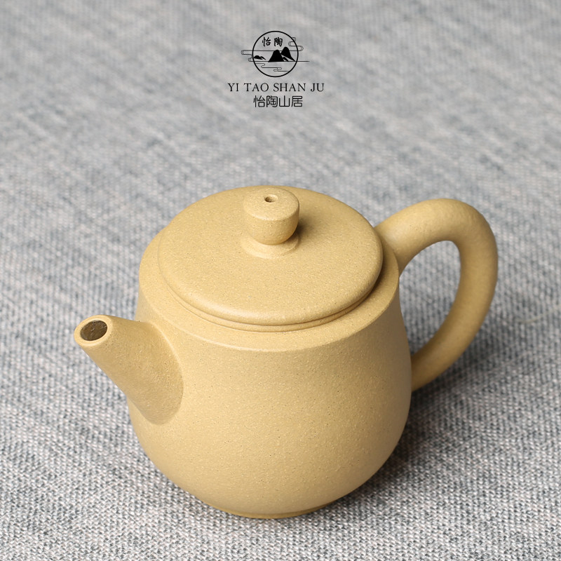 怡陶山居宜兴纯手工小品紫砂壶龙环壶原矿本山绿泥名家周萍高品质