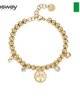 brosway钛钢欧美时尚女生手链