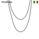 brosway轻奢男士 潮流嘻哈 钛钢项链素链简约百搭链条DIY男女同款