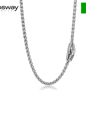 brosway欧美时尚连接之约钛钢项链男士小众高级感生日礼物送男友