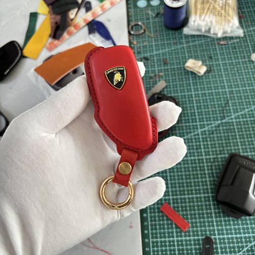 纯手工订制兰博基尼盖拉多Lamborghini Gallardo真皮汽车钥匙套