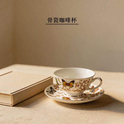 跨境骨瓷咖啡杯套装06