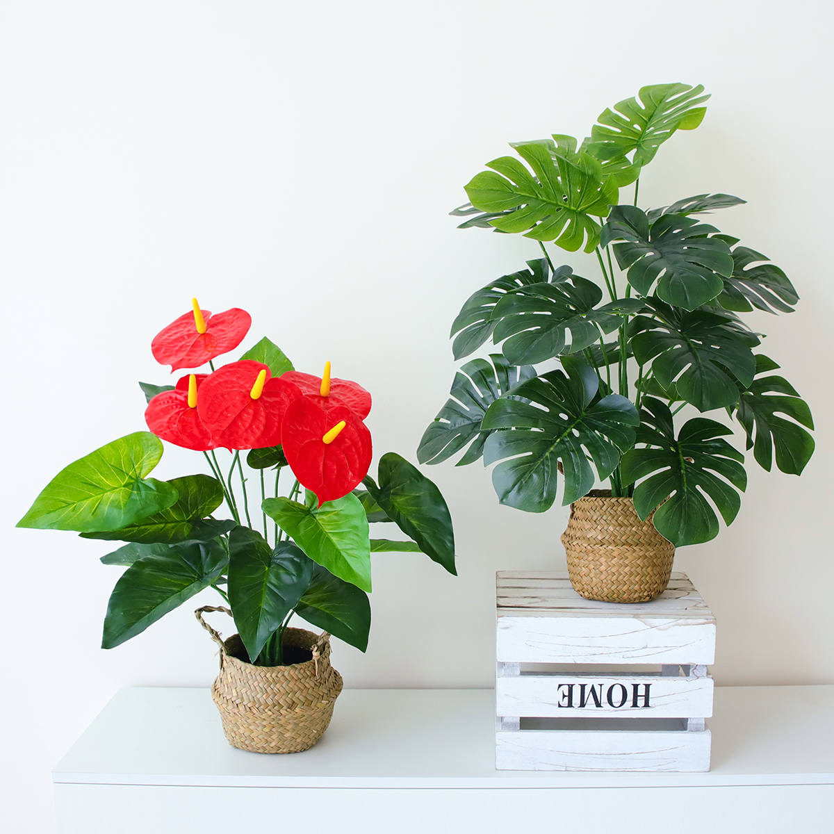 客厅仿真植物盆栽摆件假绿植室内落地装饰小盆景简约创意假花摆设