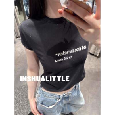 26s新款字母印花T恤短袖女士