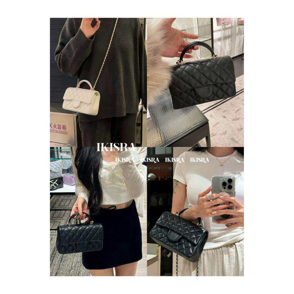 cece 26-3 新款翻盖手提包小羊皮手柄包 可斜跨