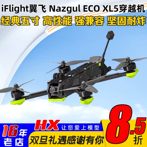 翼飞XL5穿越机5寸整机花飞航拍