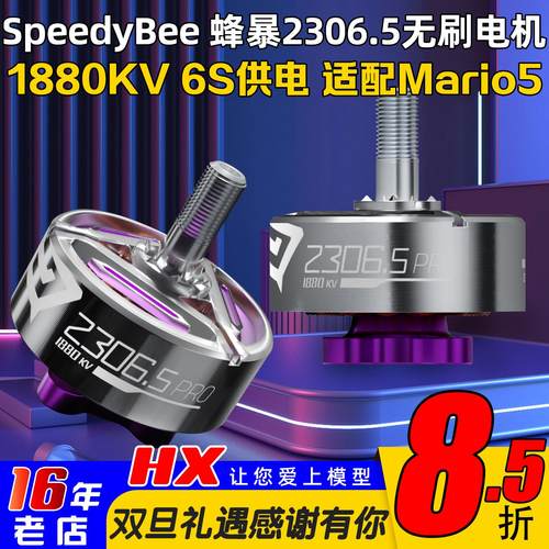SpeedyBee蜂暴2306电机6S马里奥