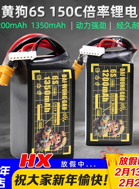 DAIWONGGAU大黄狗电池6S 1200 1350mah 150C航模穿越机暴力锂电池