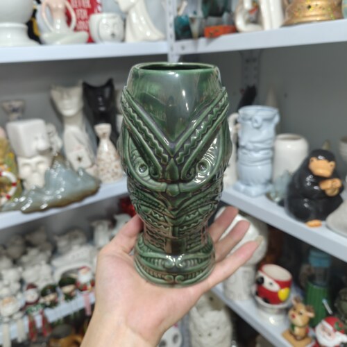 非偏远地区凑满19包邮部分瑕/陶瓷高温三星堆花瓶摆件约高17