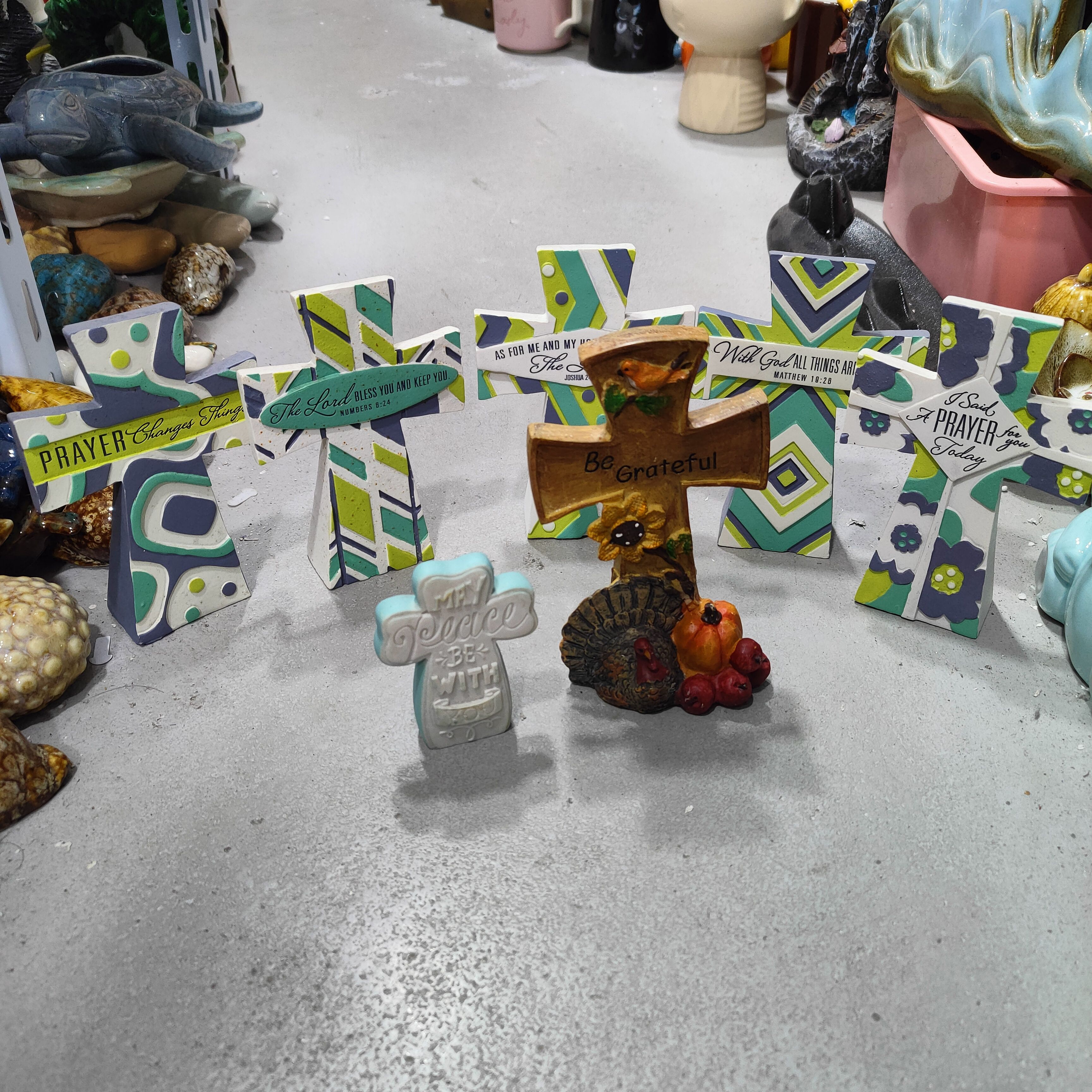 非偏远地区凑满19包邮部分瑕/字架摆件掉色旧