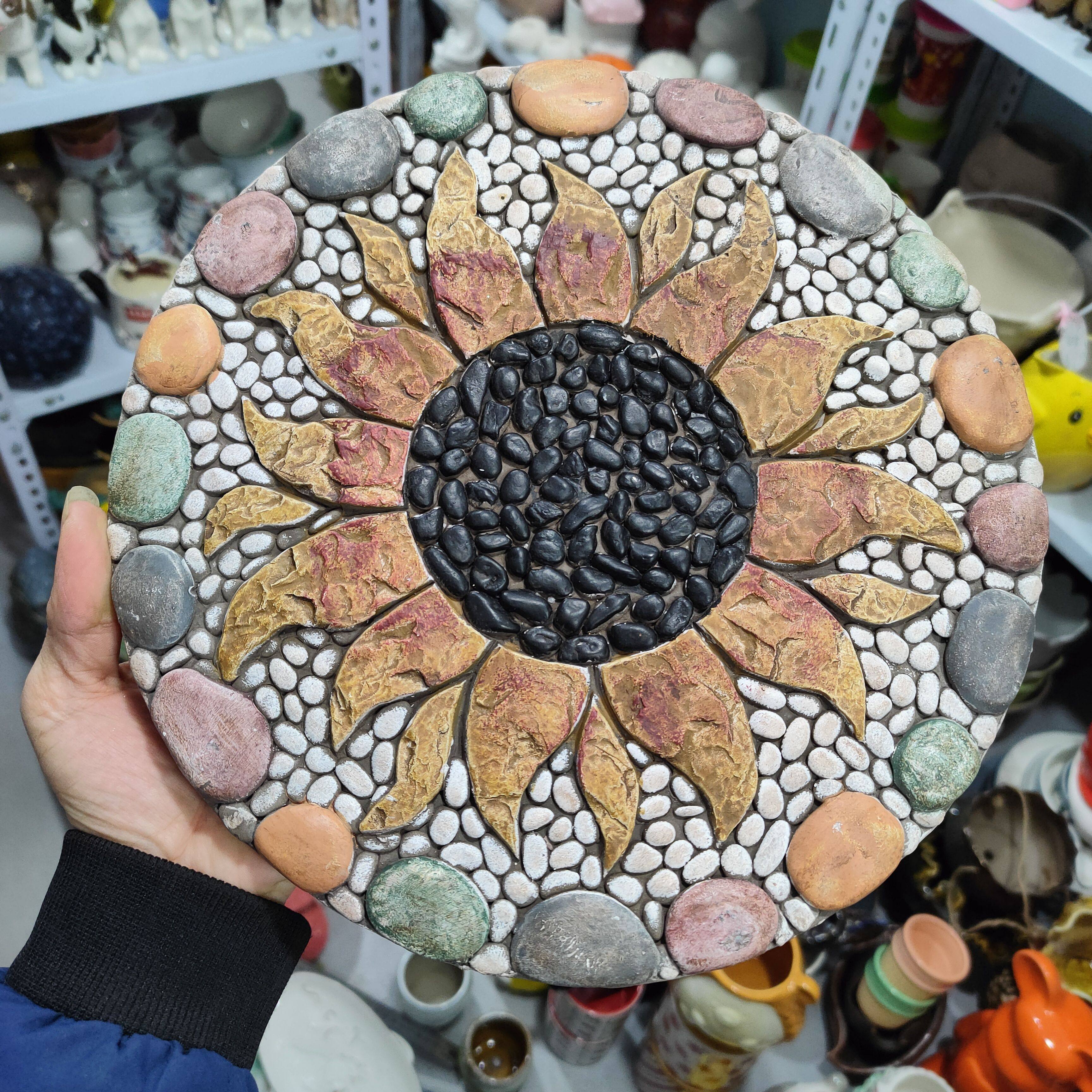 非偏远地区凑满19包邮部分瑕/脚踏板挂板太阳向日葵图案直径约25