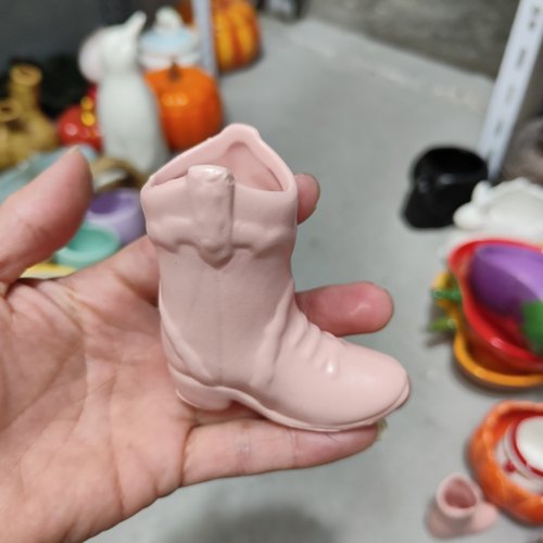 非偏远地区凑满19包邮部分瑕/鞋子摆件缺釉