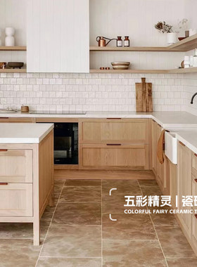 五彩精灵法式风格卫生间珍珠光白色小方砖厨房墙地面全瓷纯色瓷砖