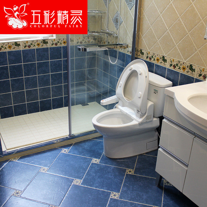 梅姐优选阳台卫生间地中海仿古砖地砖 厕所防滑美式 瓷砖厨房墙砖