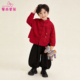 儿童红色过年衣服帅气男孩新年唐装 拜年服男童汉服国风套装 新中式