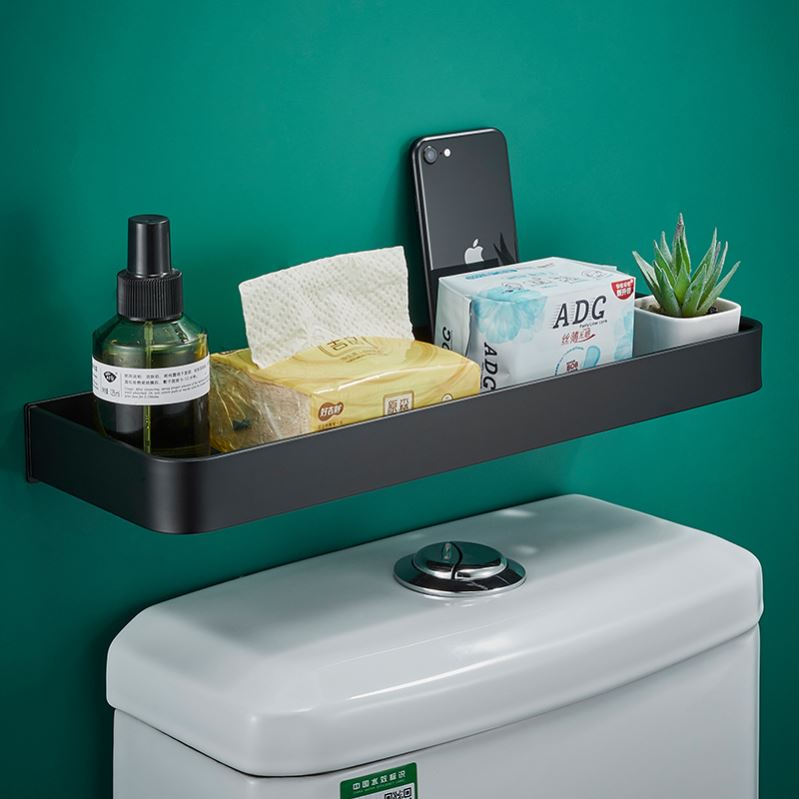 Toilet Paper Holder Wall Mounted Tube Tray Tissue Box Shelf