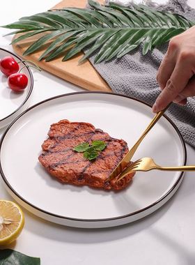 西餐牛排盘 dinner plates ceramic steak dishes western food
