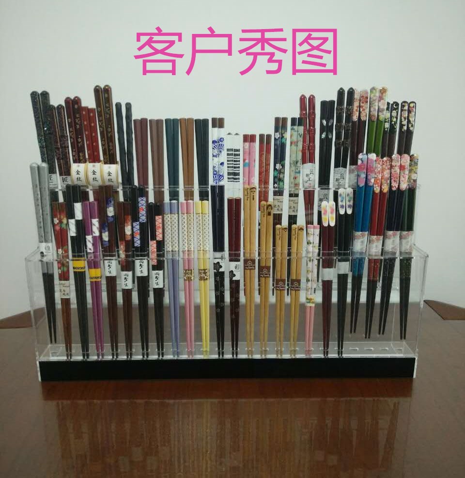 高档亚克力筷子展示架 合金筷子展架 不锈钢筷子货架展会店铺专用