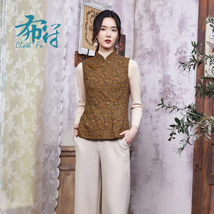 格纹绗缝 布符冬季 新款 复古碎花连帽棉服女舒适保暖经典 时尚