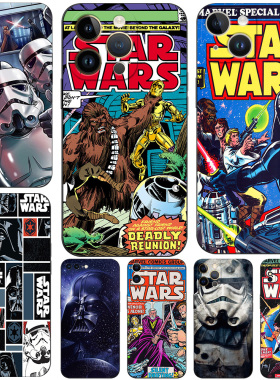 硅胶软手机壳适用苹果iPhone 17 16 15 14 Pro Max mini 13 Pro XS XR X 8 7 6s plus 12 11SE 星球大战漫画