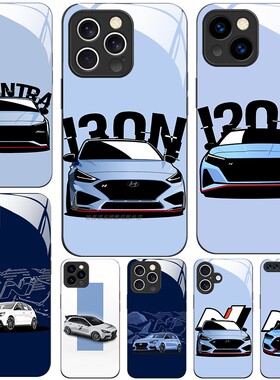 磁吸玻璃手机壳适用苹果iPhone17 16 15 14Pro12Max13Pro11 I30N 现代