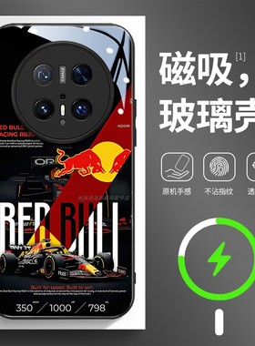 磁吸玻璃手机壳适用华为mate80pura70mate60pro max plus ultra 超酷F1赛车