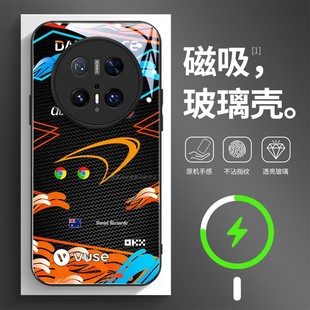 磁吸玻璃手机壳适用华为mate80pura70mate60pro max plus ultra 丹尼尔·里卡多2