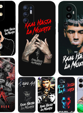 硅胶软手机壳适用OPPO A72 5G RENO14 13 12 11 10 9 8 7 6 5 PRO K PLUS + anuel aa real hasta la muerte