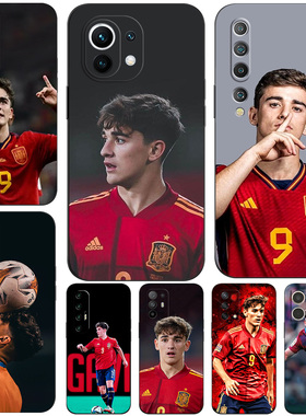 硅胶软手机壳适用小米10 10S 11 12 13 PRO 足球加维 GAVI