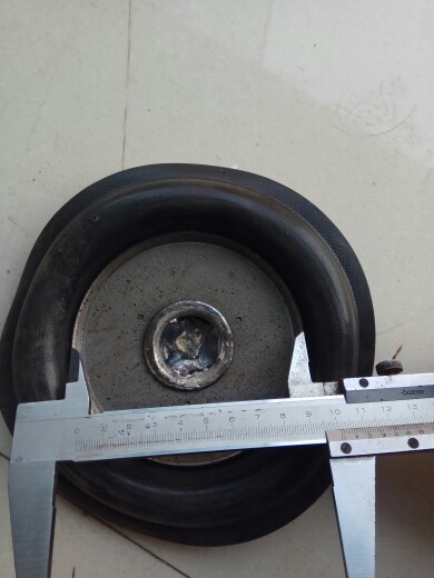 ZCQ100电磁阀 外圆165内直径102膜片 ZCS密封件 DF法兰水阀膜片