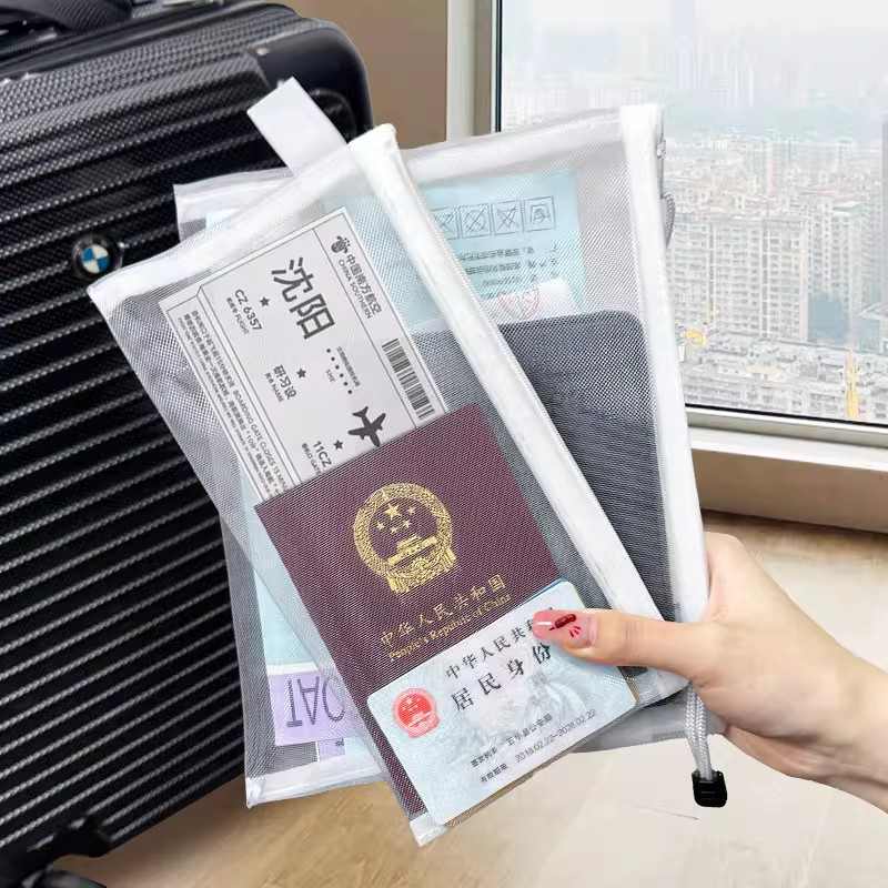 护照收纳包出国旅游透明便携身份证登机牌卡包保护套文件证件袋图片