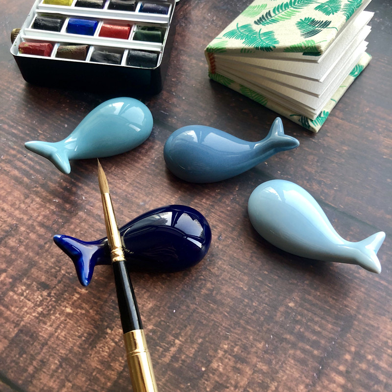 lovely personality Simplicity Japanese Puffer ceramics writing brush Watercolor pen Pen resting originality literature Decoration zakkain the Electronic Dictionary/Electronic paper book/Stationery , Painting tools/Painted wood/Calligraphy Supplies , Pen resting category - from Buy2taobao.com to provide professional Taobao agent buy service