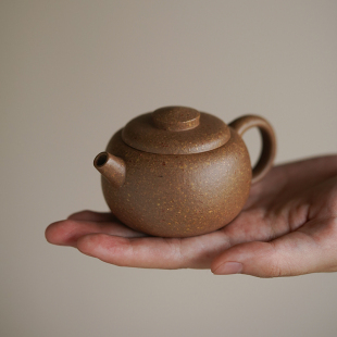 粗砂老段泥宜兴手工泡茶壶小品壶个人茶具 小谦山房憨憨紫砂壶正品