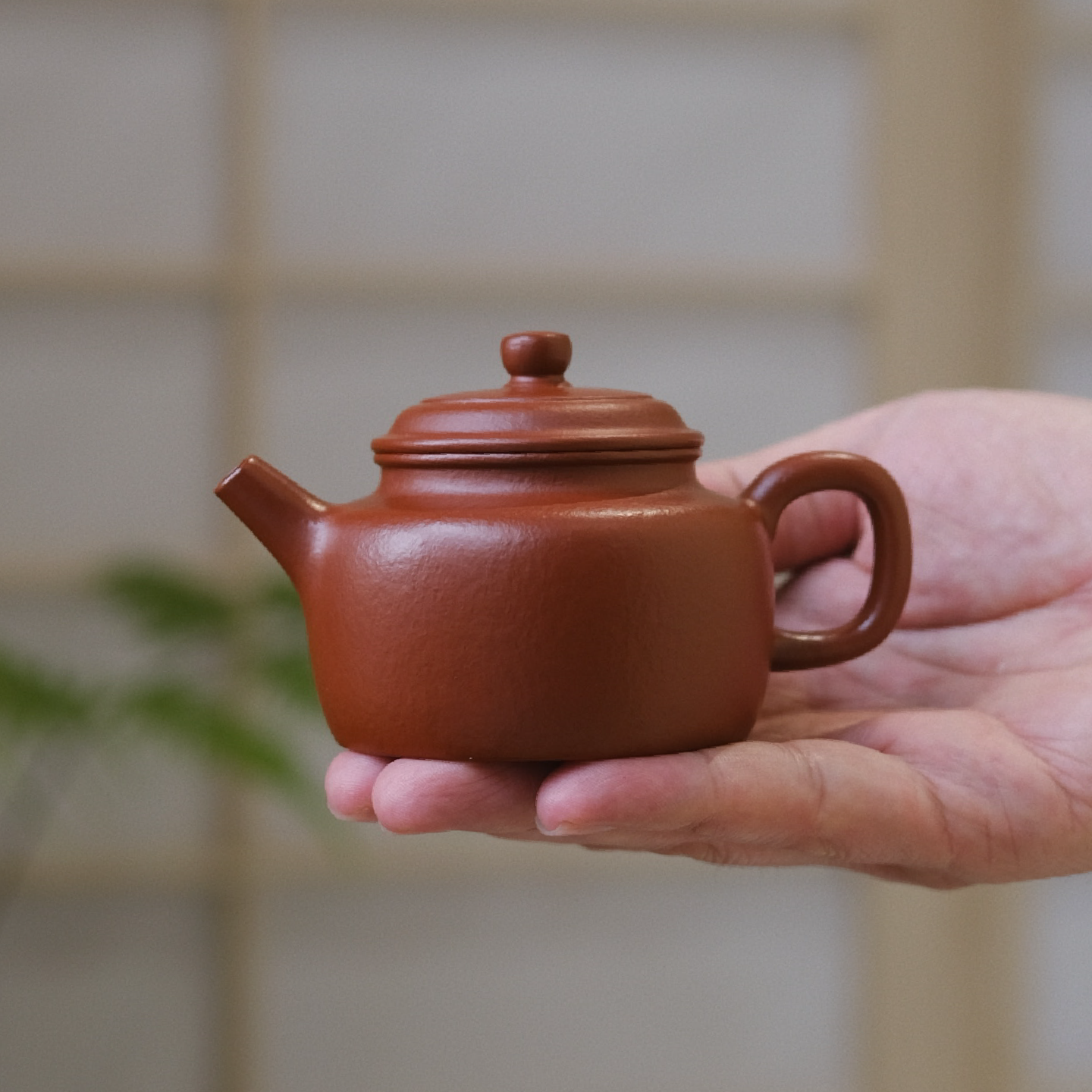 小谦山房全手工大亨德钟紫砂壶宜兴原矿梨皮朱泥茶壶泡茶家用茶具